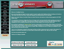 Tablet Screenshot of headlightservices.com
